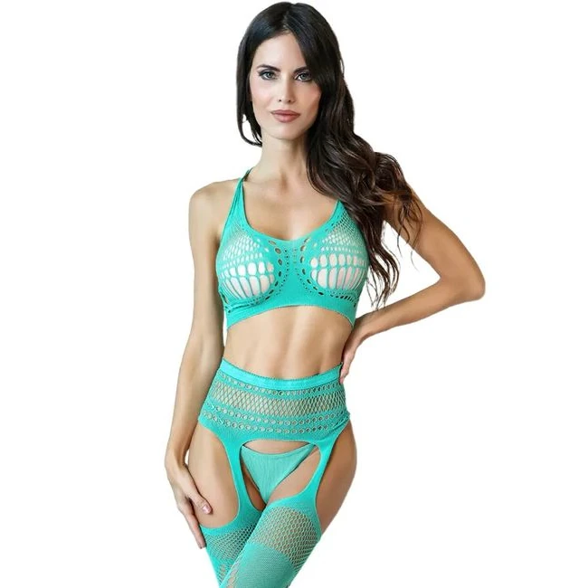 Bralette & Gartered Bodystocking - Design Details