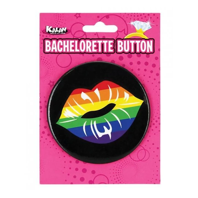 3 Inches Bachelorette Button Rainbow Lips - Overview