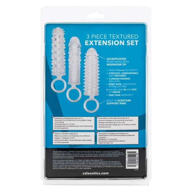 3 Piece Textured Extension Set - Material Feel and Safety
