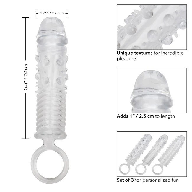 3 Piece Textured Extension Set - Product Specifications