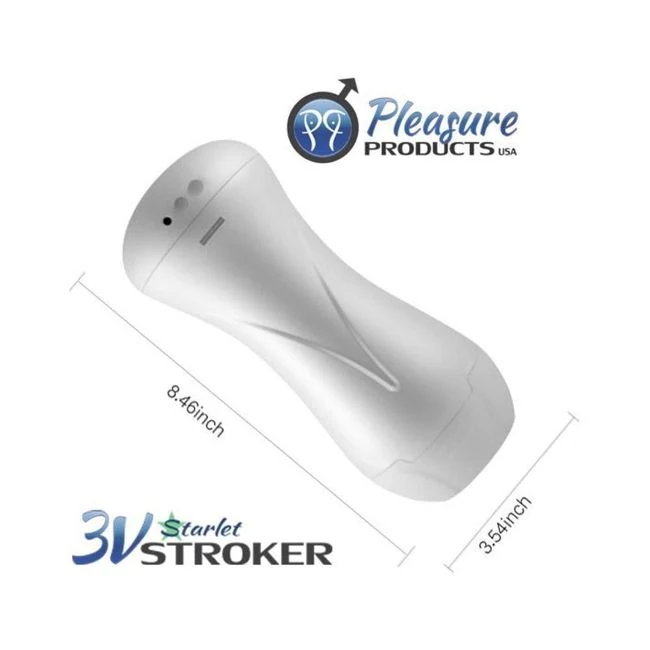 3v Talking and Vibrating Starlet Stroker Kate England - Grip & Control