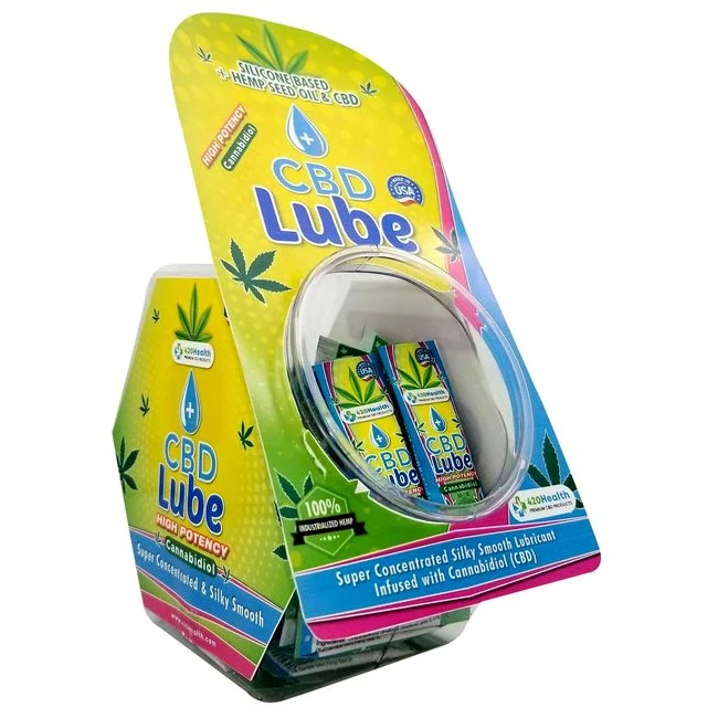 420 Health CBD Lube Sample Packet 50pc Fish Bowl by Body Action ...