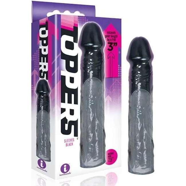 9's Toppers - A Stretchable 5.5-Inch Sleeve With a Veined Inner Channel