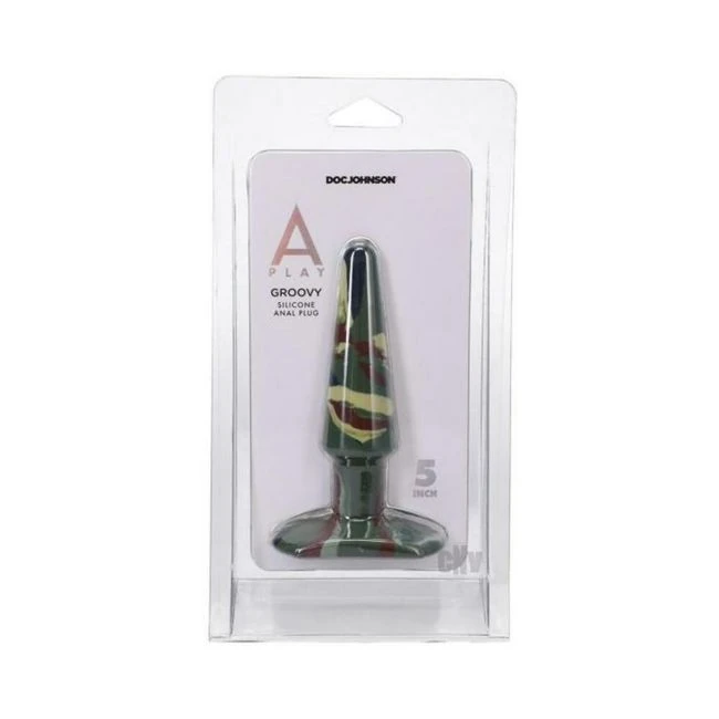 A-play Groovy. Silicone Anal Plug Camouflage - Shape & Comfort