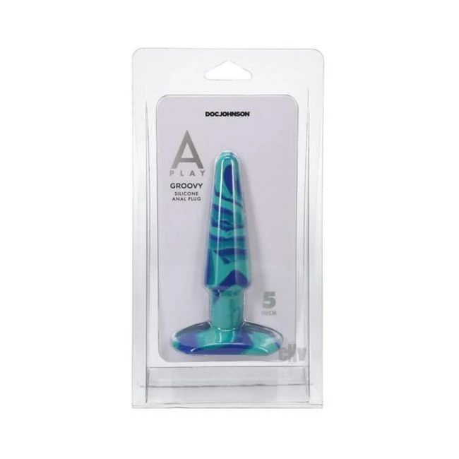 A-play Groovy. Silicone Anal Plug Ocean - Shape & Comfort