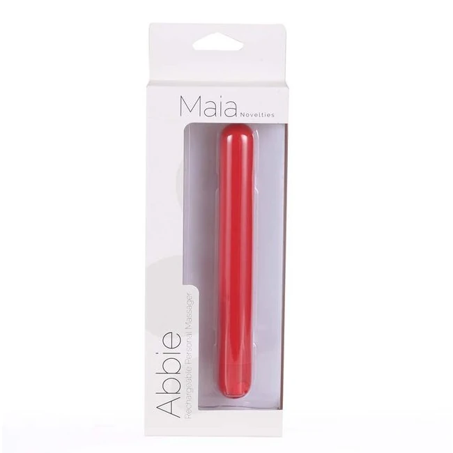 Abbie Long Rechargeable Bullet Red - Vibration Modes