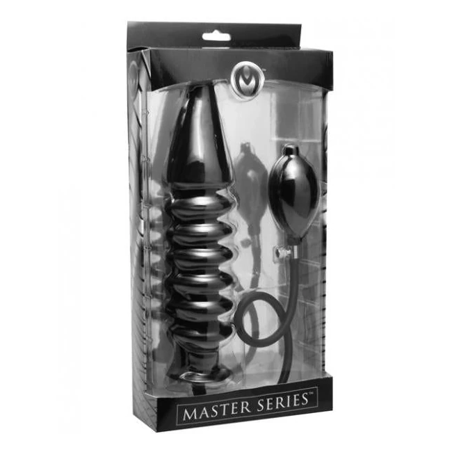 Accordion Inflatable Xl Anal Plug Black - Material & Safety