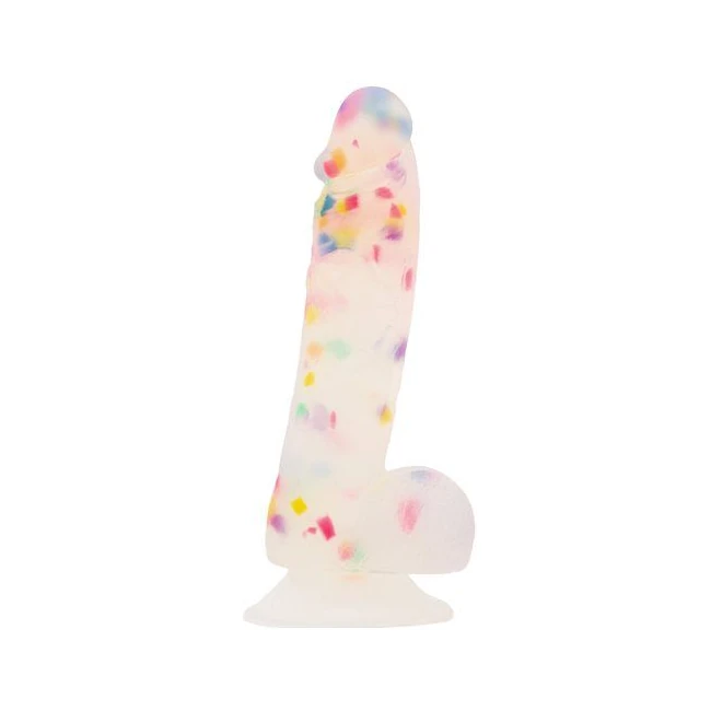 Addiction 100% Party Marty 7.5 in Frost & Confetti - Material Feel & Quality
