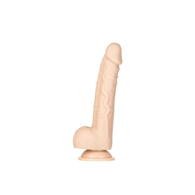 Addiction 100% Tristen 9in Silicone Collection Beige - Shape & Texture