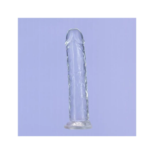 Addiction Crystal 7 Vertical Dong Clear Tpe W/ Bullet " - How It Feels