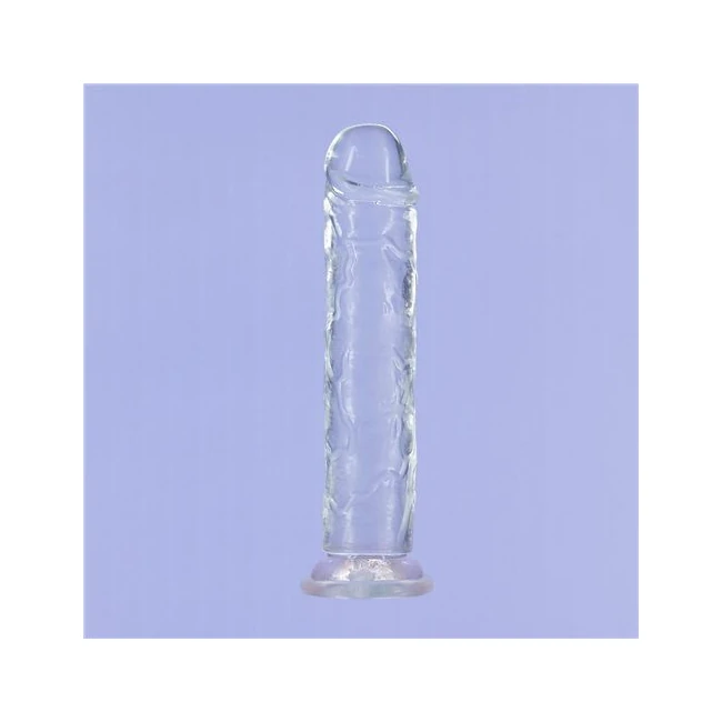 Addiction Crystal 9 Vertical Dong Clear Tpe W/ Bullet " - Vibration Modes and Power