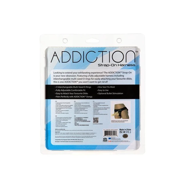 Addiction Strap on Harness Black - Introduction to the Addiction Strap-On Harness Black