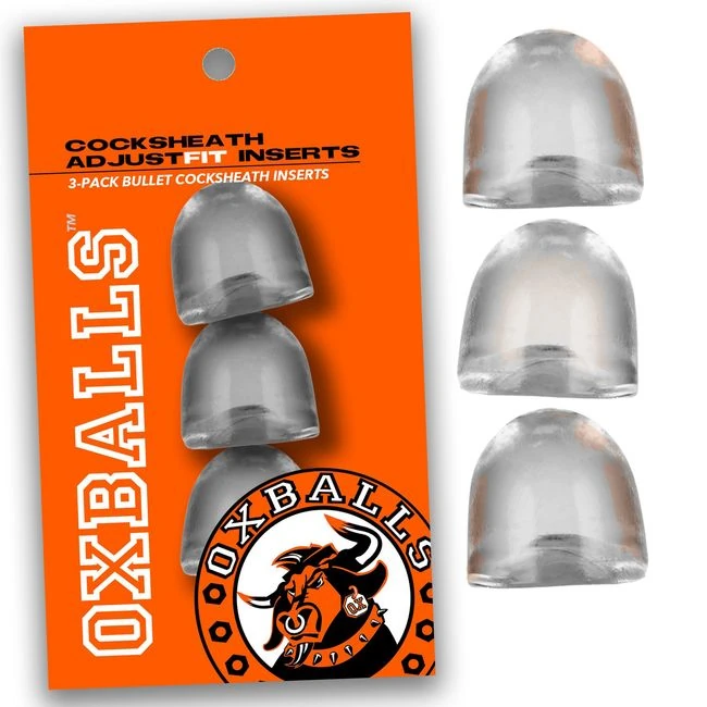 Adjustfit Inserts 3pk Clear - Adjustfit Inserts 3pk Clear by OXBALLS