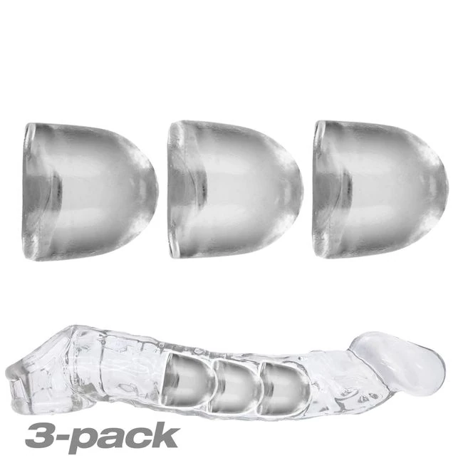 Adjustfit Inserts 3pk Clear - Grip, Control, and Discreet Feel