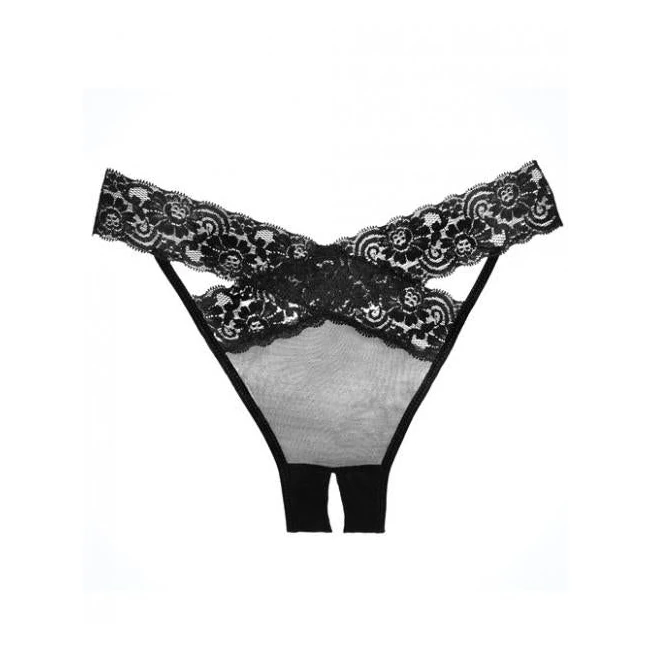 Adore Sheer, Lace Desire Panty Black O/s - Fabric & Feel