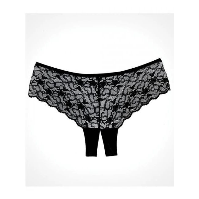 Adore Sweetheart Panty Black O/s - Fabric & Feel