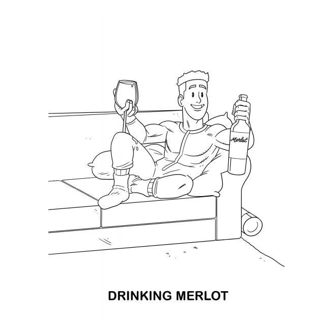 Adults Doing Adult Shit Coloring Book - Overview