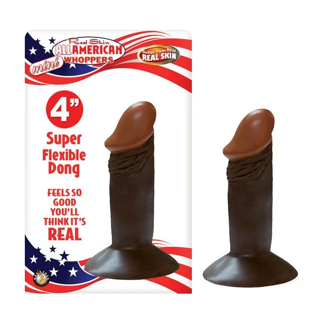 Afro American Mini Whopper 4in Brown - by Nasstoys