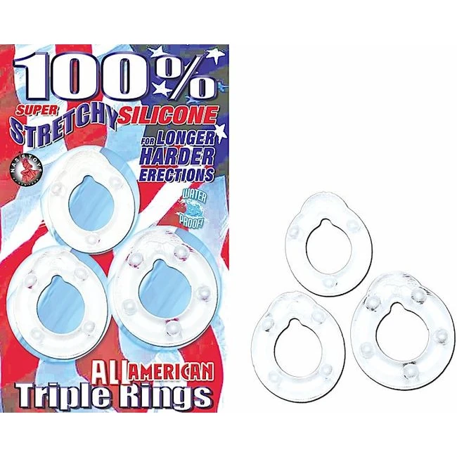 All American Triple Rings by Nasstoys | Male Q