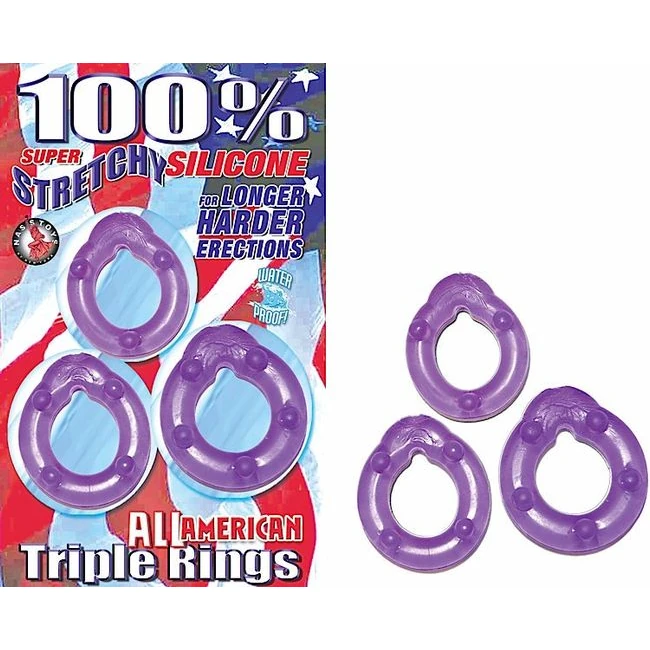 All American Triple Rings - Three Rings, Three Diameters