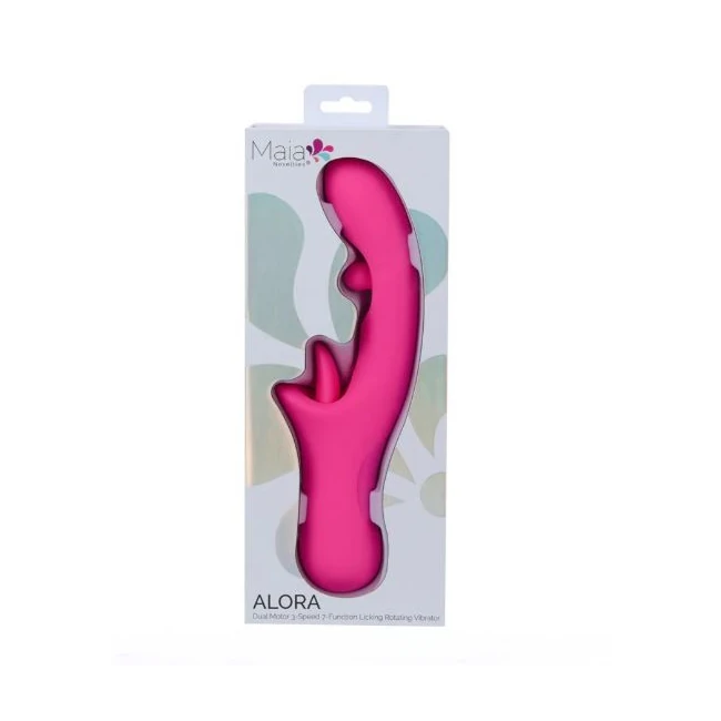 Alora Dual Motor Licking & Rotating Vibe Pink - How It Feels