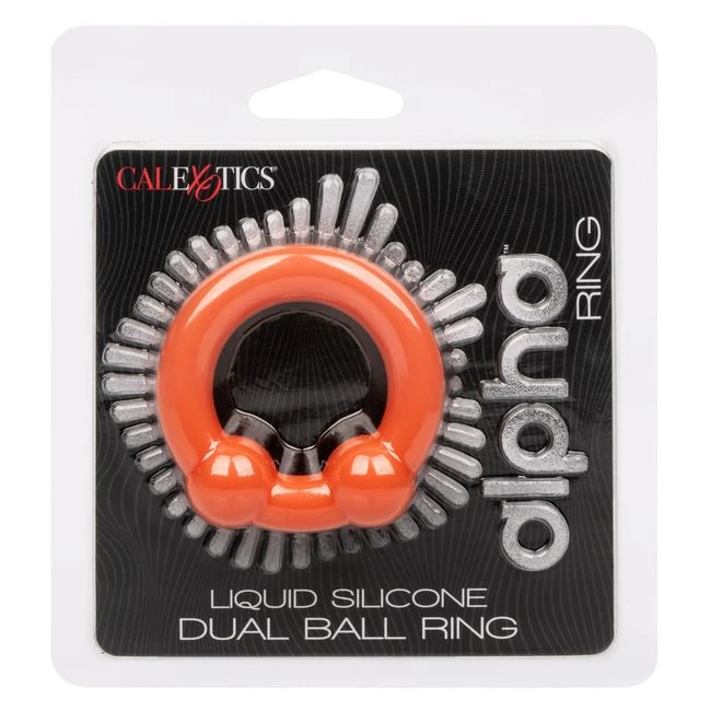 Alpha Liquid Silicone Dual Ball Ring - Overview