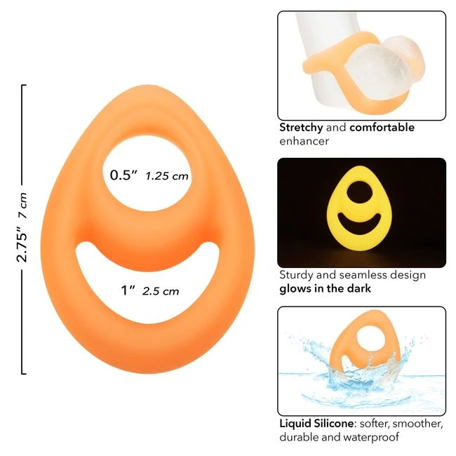 Alpha Liquid Silicone Teardrop Glow in the Dark - Features and Functionality
