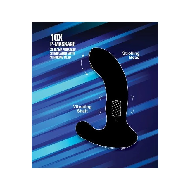 Alpha-pro 10x P-massage Moving Bead Prostate Stimulator - Experience Intense Prostate Stimulation