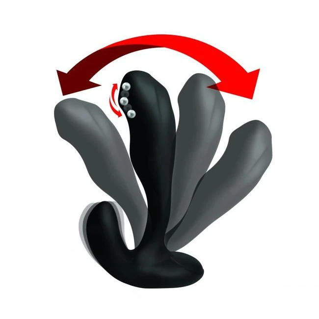 Alpha-pro 7x P-bender Bendable Prostate Stimulator W/ Remote Control - Vibration Modes and Stimulation Features