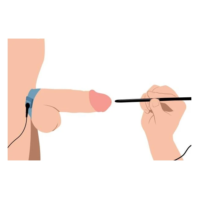 Amplifier Cock and Ball Strap with Penis Estim - Hardware & Fasteners