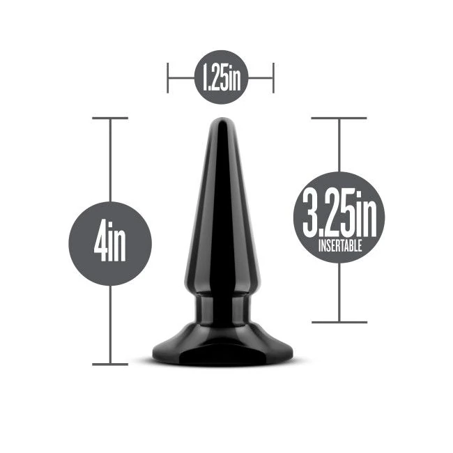 Anal Adventures Basic Vibrating Anal Pleaser Black - Power & Performance