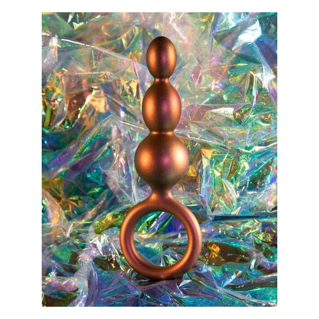 Anal Adventures Matrix Beaded Loop Plug Copper - Material and Care