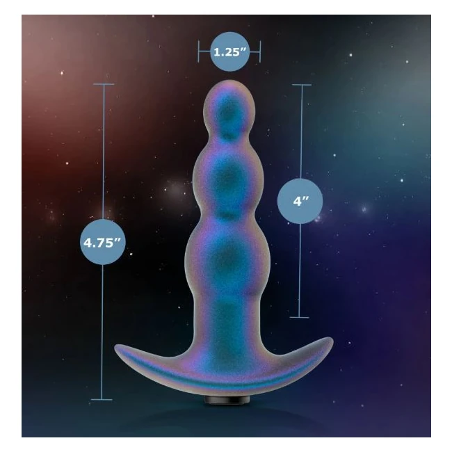 Anal Adventures Matrix Expedition Plug Lunar Blue - Vibration Modes