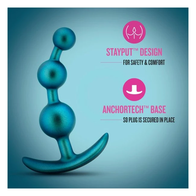 Anal Adventures Matrix Gamma Plug Neptune Teal - Graduated Sizing