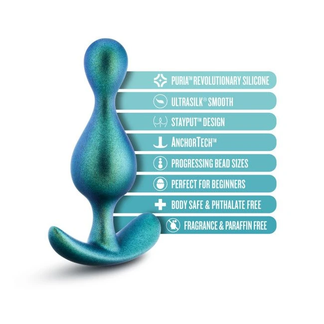 Anal Adventures Matrix Photon Plug Neptune Teal - Shape & Comfort