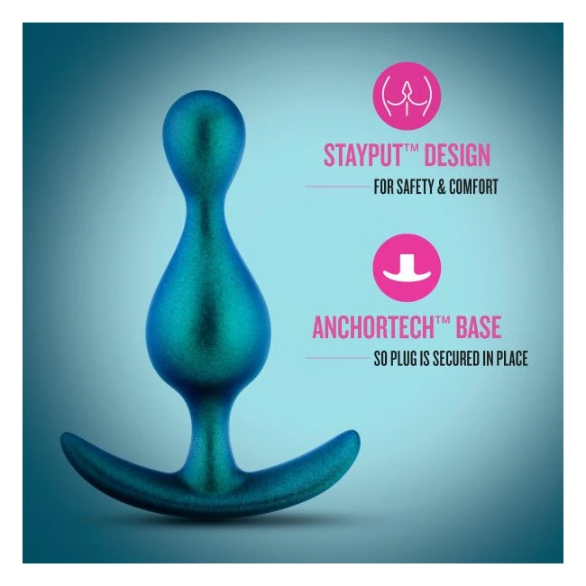 Anal Adventures Matrix Photon Plug Neptune Teal - Graduated Sizing