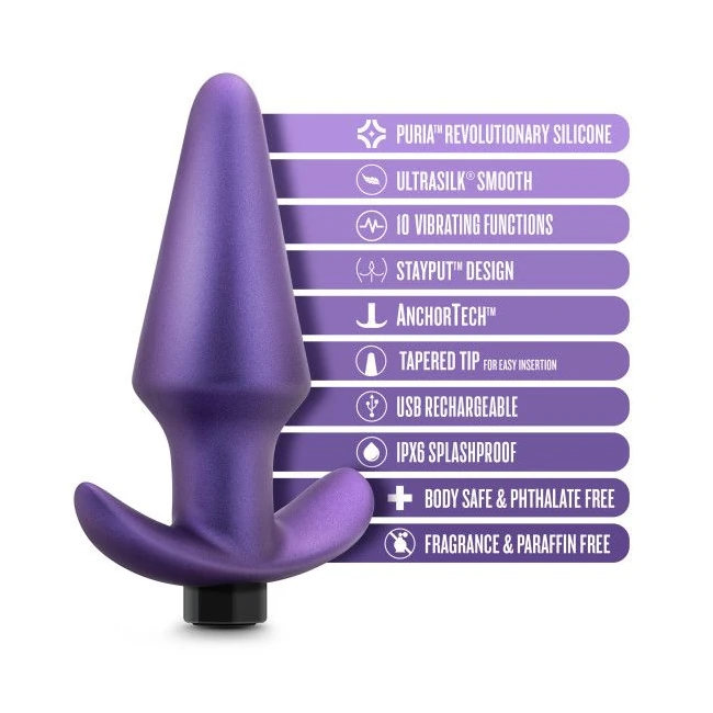 Anal Adventures Matrix Plug Interstellar Astro Violet - Features & Benefits