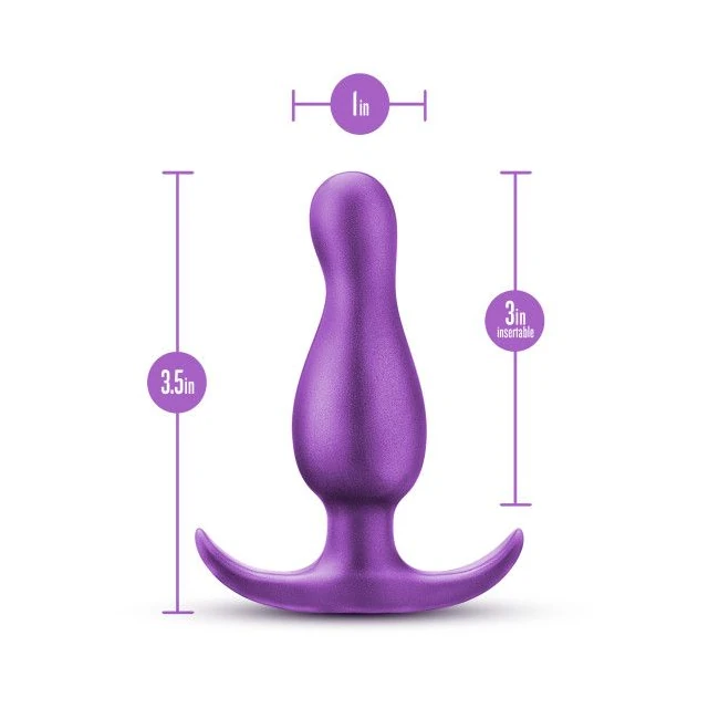 Anal Adventures Matrix Quantum Plug Galactic Purple - Design Details and Dimensions