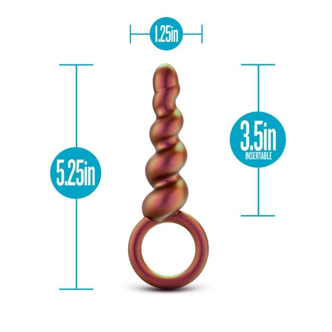 Anal Adventures Matrix Spiral Loop Plug Copper - How It Feels