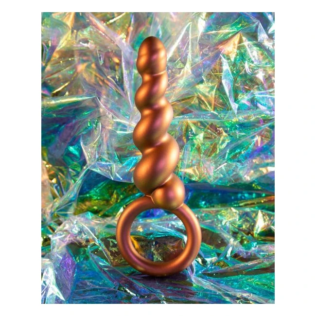 Anal Adventures Matrix Spiral Loop Plug Copper - Design Details and Dimensions