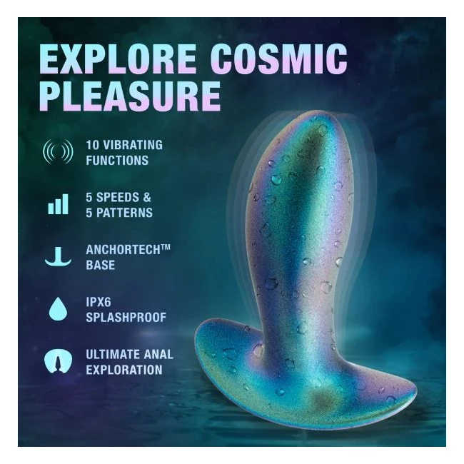 Anal Adventures Matrix Voyager Plug Neptune Teal - A Vibrating Plug Built Around the AnchorTech Base