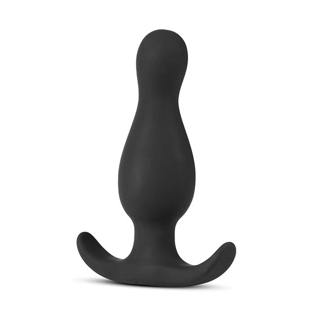 Anal Adventures Platinum Curve Plug Black - Shape and Ergonomic Design