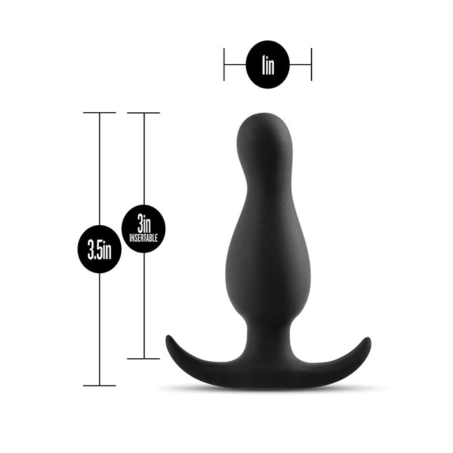 Anal Adventures Platinum Curve Plug Black - Material and Care Details