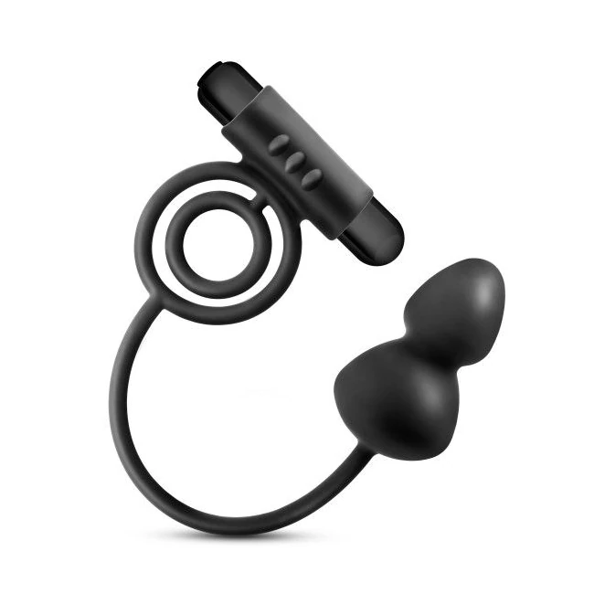 Anal Adventures Platinum Silicone Anal Plug W Vibrating C Ring Black - How It Feels