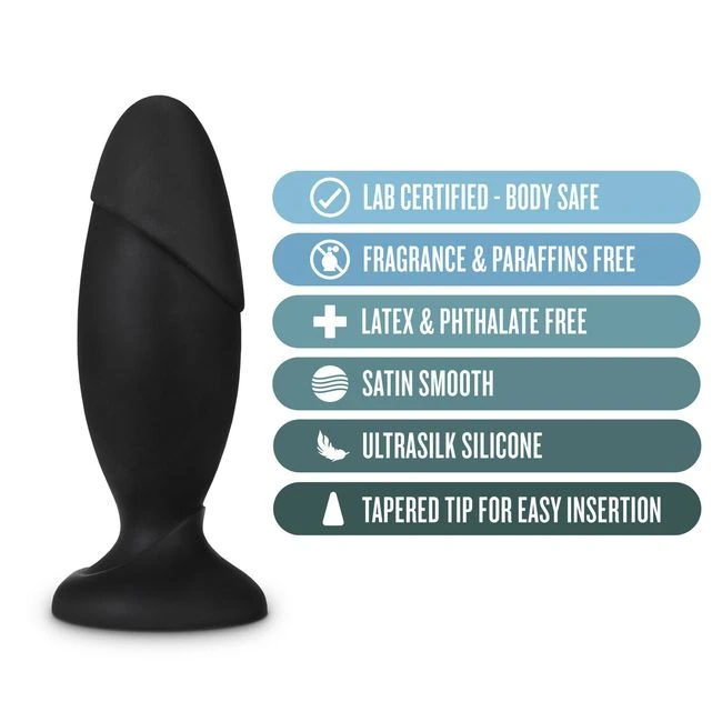 Anal Adventures Platinum Silicone Rocket Plug Black - How It Feels During Use