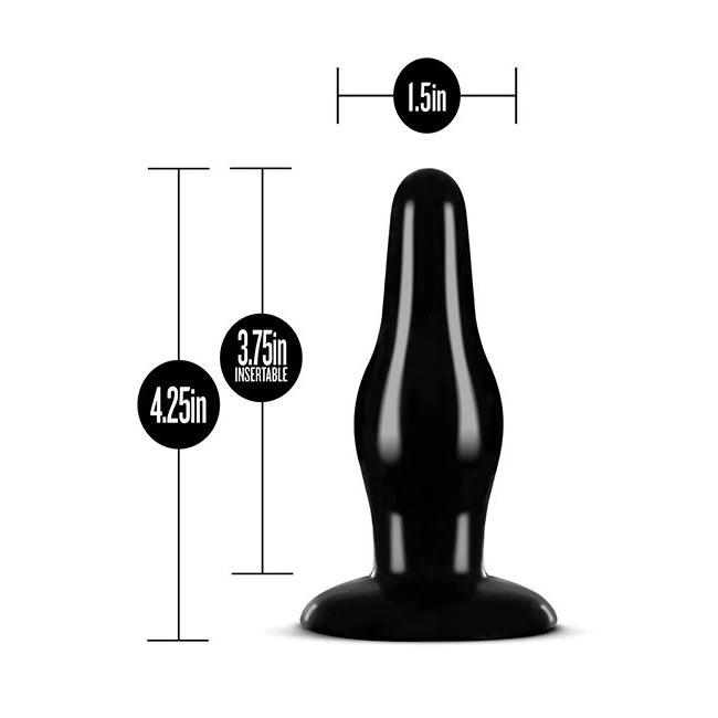 Anal Adventures Pleasure Plug Black - Sizing Within the Collection