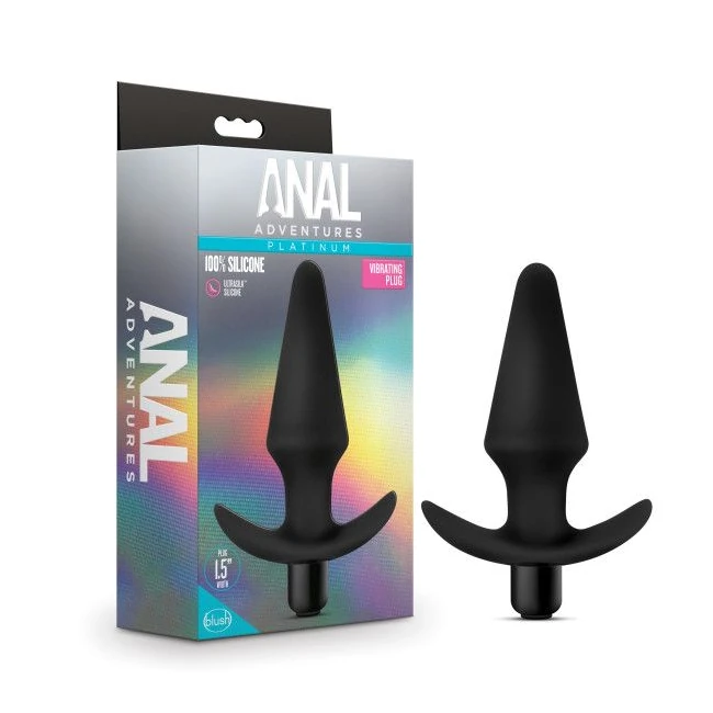 Anal Adventures Vibrating Plug Black - Vibration & Sensation