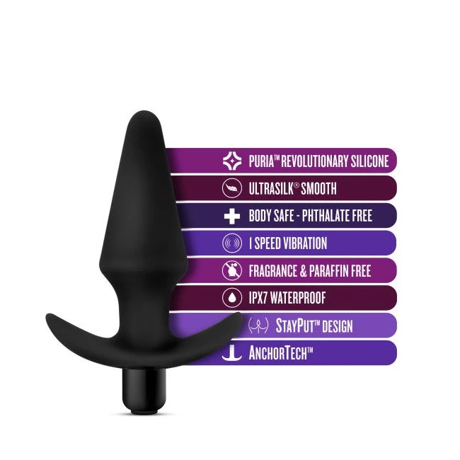 Anal Adventures Vibrating Plug Black - Power & Performance