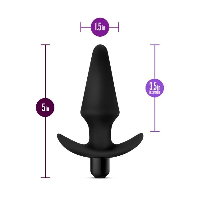 Anal Adventures Vibrating Plug Black - Features
