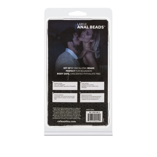Anal Beads-lg-asst Colors - Material & Safety